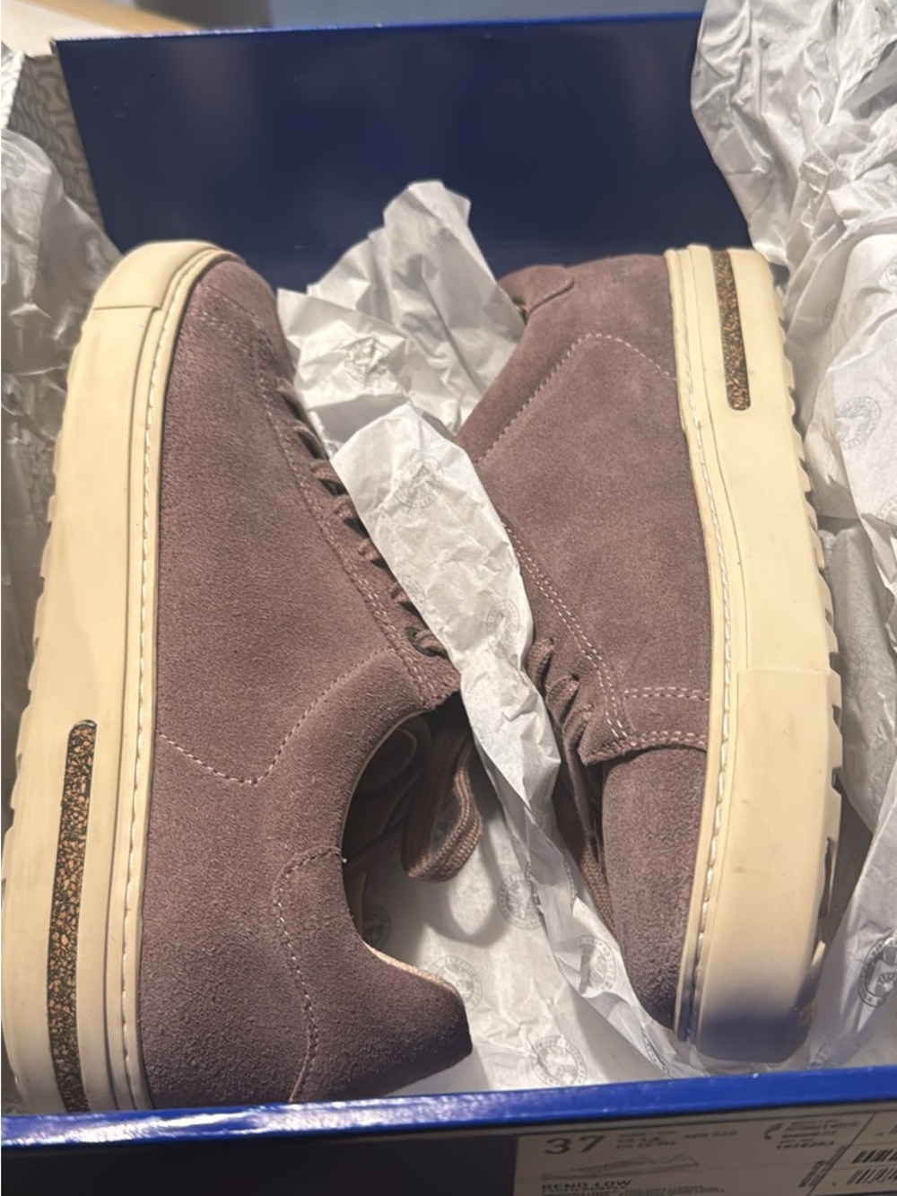 Birkenstock Sneakers in Mauve Gray with White Sole - Picture 3 of 10